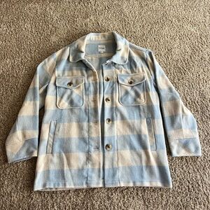 Light Blue and Cream Gingham Jacket